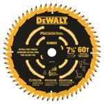 DEWALT DW7116PT DEWALT DW7116PT 60T Precision Trim Miter Saw Blade, 7-1/4"