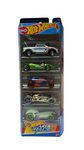 Hot Wheels Car 2024 Let's Race Pack of 5 (2 Tuff, Twin Mill, Rip Rod, Rocketfire, Skull Crusher) Multi - Color