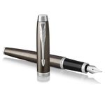 Parker IM Fountain Pen | Dark Espresso | Medium Nib with Blue Ink Refill | Gift Box