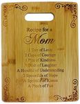 Recipe for a Mom Cute Funny Laser Engraved Bamboo Cutting Board - Wedding, Housewarming, Anniversary, Birthday, Mother's Day, Gift