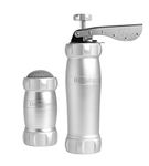 MARCATO Atlas Cookie Kit, Silver, 2-Piece Set Deluxe, Includes Biscuit Maker Press and Flour Duster Dispenser Shaker, Made in Italy