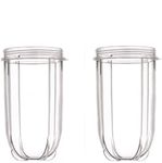 GG Pinkey Set of 2 Replacement Tall Cup for 250W Magic Bullet MB1001Series Blender Mixer Juicer