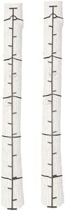 Big Game Outside Outdoor Quick Stick Heavy Duty Portable Steel Ladder Safe Tree Climbing System Hunting Accessory, 20 Feet Tall (2 Pack)