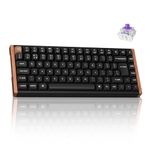 Keychron K2 HE Wireless Mechanical Keyboard - Hall Effect Magnetic Linear Switch, Rapid Trigger, 2.4GHz/Bluetooth 5.2/USB-C, QMK/Launcher, Aluminium & Wood, Hot-Swap RGB(Mac/Windows/Linux), UK Layout