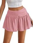 Avidlove Women Skirts Sexy Skirts Pleated Skirts Mini Lingerie Skirts Ruched Waist Sparkly Skirt