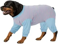 LovinPet Dog Recovery Suit - Medium Large- After Surgery Big Dog Recovery Suit Anti Licking Abdominal Wound Surgical Clothes Post-Operative Vest E-Collar Alternative Recovery Shirt,Blue,XL