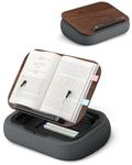Viozon Book Holder for Reading in Bed,with Storage,Lap Desk,for A3~A5 Book&7~15" Tablet/Laptop,Beanbag Reading Pillow,Page Holder, Multi-Angle Book Stand for Hands-Free Reading,Book Reader Gifts