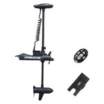 AQUOS Haswing CaymanB Electric Bow Mount 24V Saltwater & Freshwater Trolling Motor - 80lbs Thrust, 48in Shaft, with Wireless Remote & Quick Release Bracket