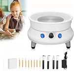 PaNt Electric Pottery Wheel, Touch LCD Pottery Forming Machine 25CM 350W Ceramic Wheel Machine 0-300r/min with Adjustable Speed Pedal and 11 pcs of Shaping Tool Set for Ceramic Clay Art Adults Kids