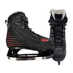 SOFTMAX - Insulated Ice Skates for Men - Soft, Comfortable and Breathable Boots for Ice Skating (Black, Size 11)