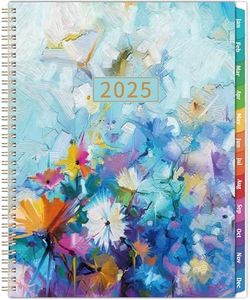 2025 Planner - Planner 2025, 2025 Planner Weekly and Monthly, 9" x 11", Jan 2025 - Dec 2025, Colorful Monthly Tabs, Twin-wire Binding, Holidays, Back Pocket