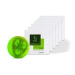 IHA Boroheal Foot Scrub Soap with Natural Loofah for Men Women - Herbal Dead Skin Remover Handmade Exfoliating Feet Scrub Loofah Soap, Repair Dry Cracked Heels, Vegan Foot Wash Bar with Fibres - 75g x 6