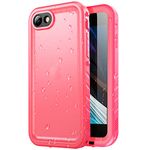 SPORTLINK Waterproof Case for iPhone SE 3rd 2022/iPhone SE 2nd 2020/iPhone 7/8 - Full Body Shockproof Dustproof Phone Screen Protector Rugged Waterproof Case for iPhone SE3/SE2/7/8 (Pink)