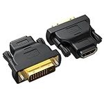 RyzzRooa DVI to HDMI Adapter 2-Pack