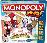 Monopoly Junior: Marvel Spidey and His Amazing Friends Edition Board Game for Kids Ages 5+, with Artwork from The Animated Series, Kids Board Games (English)