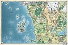 Map of the sword coast Poster 8 x 1