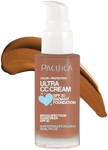 Pacifica Ultra CC Cream Radiant Foundation SPF 17 - Warm-Tan – Medium Coverage Color Correcting Foundation, Dewy Finish, Mineral SPF, 1 oz