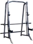 Body-Solid (PSM200) Smith Machine for Home Gym - Strength Training Equipment with Safety Catches, Squat Rack Cage, Half Rack, and Weight Plate Storage