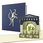 A02 Theatre voucher, theatre gifts, ballet birthday card, ballet gifts, handmade cards, pop up cards