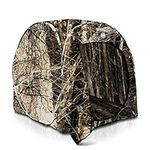 SereneLife One Person Hunting Blind - Durashell Plus Hunting Ground Blind Tent Pop Up Blinds for Hunting w/Spring Steel Frame, Camo Polyester Fabric, Includes Carry Bag, Ropes, Stakes, Poles - SLHT39