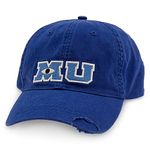 Disney Park M U Monsters University Adult Size Baseball Hat Cap New Blue