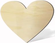 17 Inch Unfinished Wooden Love Hear