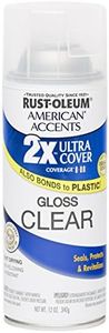 Rust Oleum 280702 American Accents Ultra Cover 2X Spray Paint, Gloss Clear, 12-Ounce