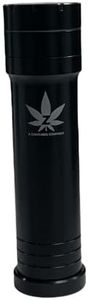 Grindz-N-Pack’r Pre-Rolled Cone Loader & Packer. Funnel Tool for Classic Size 1-1/4 Cones. Rolling Machine That Creates a Tightly Packed Cone That Burns Slow and consistent. (Black)