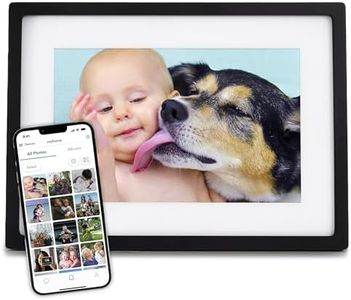 Skylight Digital Picture Frame - WiFi Enabled with Load from Phone Capability, Touch Screen Digital Photo Frame Display - Customizable Present for Friends and Family - 10 Inch Black