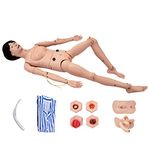 Geriatric Training Manikin Patient Care Skills Mannequin with Interchangeable Genitals and Bedsore Modules for Nursing Medical Training Teaching Medical Supplies,Female