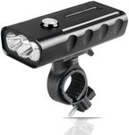 Hakea Super Bright Headlight -1000 Lumens USB Rechargeable Front Bike Light - 2400mAh Battery Bicycle Light - Flashlight with 3 Modes - Waterproof Cycle Light - 360 Rotatable - Portable Phone Charger