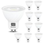 M MayJazz GU10 LED Bulbs Dimmable,5000K Daylight White 550LM Track Light Bulb,7W (70W Halogen Equivalent),40° Beam Angle Spot Light Bulb for Recessed Lighting,10 Pack