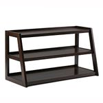 Simpli Home Sawhorse TV Media Stand, Dark Chestnut Brown