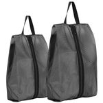 Fixwal Shoe Bags for Travel, Black, M+L