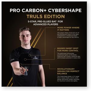 STIGA Pro Carbon Cybershape Table Tennis Bat – Professional Paddle
