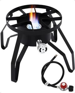 Garvee 14" Propane Burner, Propane Stove Outdoor Burner with Adjustable 0-20Psi Regulator Ideal for Home Brewing, Turkey Fry