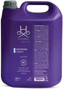 Hydra Groomer's Whitening Shampoo 5 Litre for Cats and Dogs Contains an Optical Brightener That Reduces The Yellowing of The Coat Oatmeal Extract Moisturizes and Softens The Coat