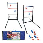 University Games | Double Ladder Ball Indoor Outdoor Ladderball Game Set, 6 Soft Rubber Bolas Balls, Zippered Travel Case, Premium Quality and Durability for 2 or More Players Ages 8 and Up