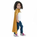 Gold Polyester Satin Superhero Cape - Kids