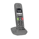 Gigaset EASY HX - Additional Handset for Gigaset EASY Big Button Elderly Phone, need DECT-Base or router, titanium grey