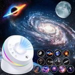 Galaxy Projector, 4K HD Planetarium Star Projector with 13 Film Discs, 360° Rotatable Realistic Nebula Projector Night Light Projector with Timer & Dynamic Meteor for Bedroom