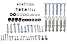 Auline Universal TV Wall Mount Hardware Kit M4 M5 M6 M8 VESA Screws TV Bracket Bolts Washer Spacer for TV Bracket Wall Mounts Including Masonry Wall Fixing Bolts Plugs M8x60mm