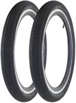 MAKELEN Kids Bike Tire 16x2.125 (2 Pack) Mid-Friction Compatible Replacement Bicycle Tire for Most Kids Bikes Black