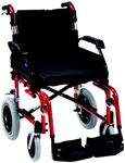 Drive Devilbiss Enigma XS Aluminium Transit Wheelchair with 20 Inch Seat Width, Red