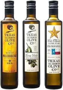 Award Winning Olive Oil Gift Set (Texas Millers Blend 500ml, Terra Verde Estate Blend 500ml, Sola Stella 500ml, Kraft Gift Box)