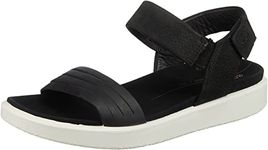 ECCO Shoes Women's Flowt Sandal, Black, 39 EU/8-8.5 M US