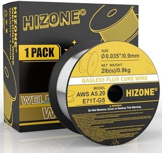 HIZONE Flux Core Welding Wire, E71T-GS .035inch-2lb Gasless Flux-cored MIG Welding Wiree, 1-Pack