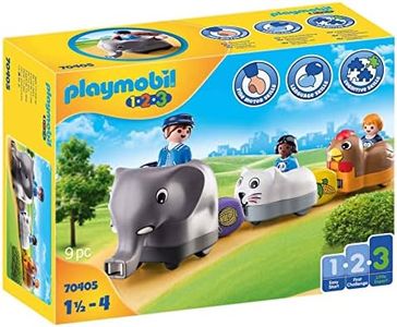 PLAYMOBIL 1.2.3 70405 Animal Train, Children Ages 1.5 - 4