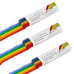 THE TWIDDLERS - Set of 3 Rainbow Flag Colours Face & Body Paint Stick for Pride Celebrations, Festivals, Parades - LGBTQ Make Up Accessories for Parties