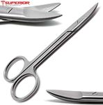 Dental Crown Scissors 4.5 inch Curved Cutting End Orthodontics Superior Instruments